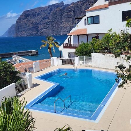 Apartment Mit Sonnenterrasse Und Panorama - Meerblick, 5 Min. Von Hafen + Strand Acantilado de los Gigantes Dış mekan fotoğraf