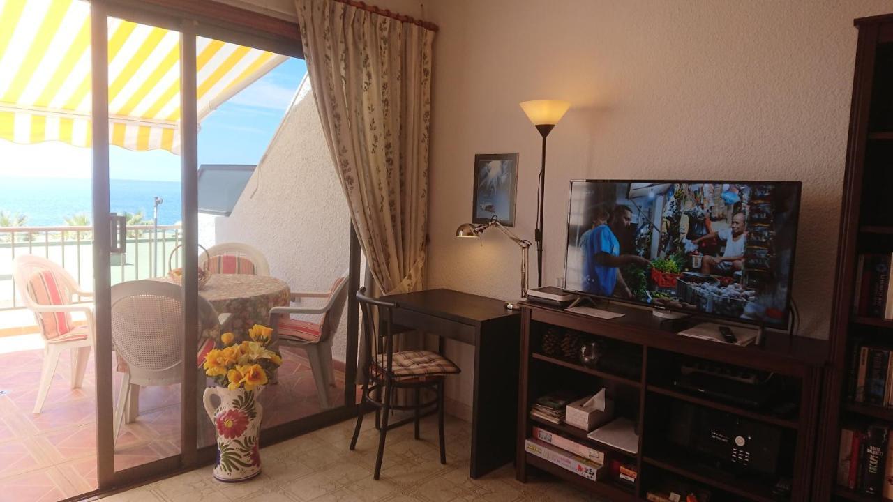 Apartment Mit Sonnenterrasse Und Panorama - Meerblick, 5 Min. Von Hafen + Strand Acantilado de los Gigantes Dış mekan fotoğraf